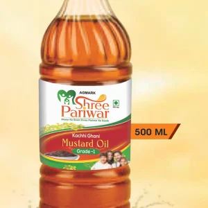Home shree pariwar 100% pure & natural mustard oil (500 ml)