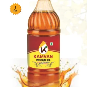 Home kamvan 100% pure & natural mustard oil (1 ltr)