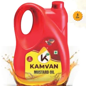 Home kamvan 100% pure & natural mustard oil (5 ltr economical pack)