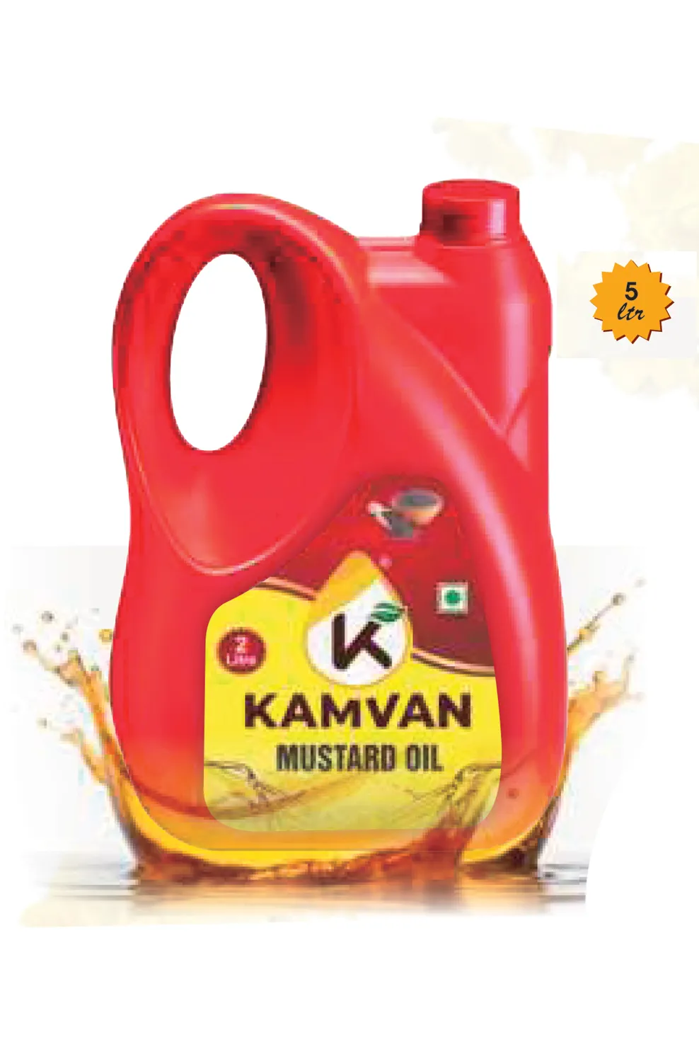 Kamvan 100 Pure Natural Mustard Oil 5 Ltr Economical Pack Kamvan 